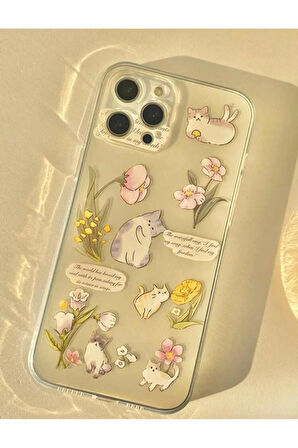 İPHONE 15 UYUMLU DESENLİ ŞEFFAF SİLİKON KILIF