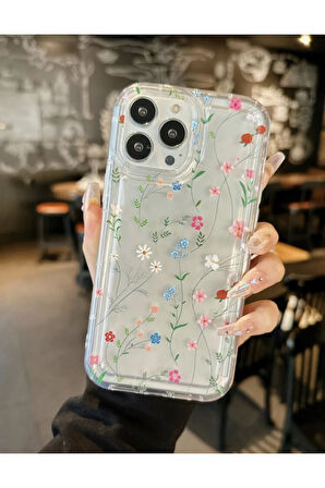 İPHONE 15 UYUMLU DESENLİ ŞEFFAF KILIF