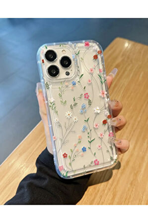 İPHONE 15 UYUMLU DESENLİ ŞEFFAF KILIF
