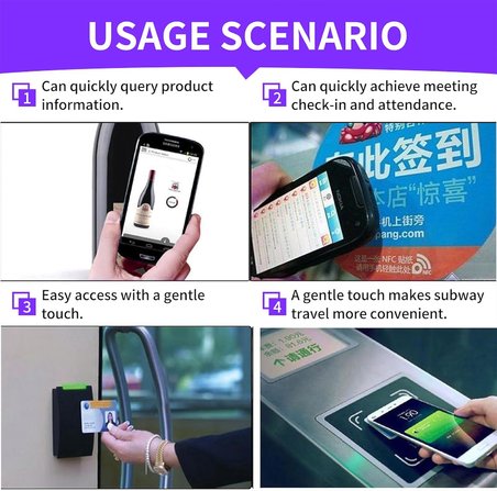 NFC Çıkartmaları NTAG213 Etiketleri 13.56MHz 144 Bayt Bellek RFID Etiketi Boş Yeniden Yazılabilir Etiket, NFC Etkin Cihazlarla Uyumlu (Yuvarlak-20 adet)