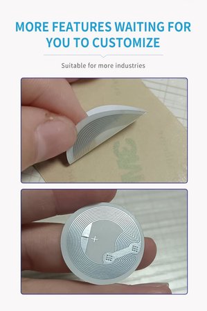 NFC Çıkartmaları NTAG213 Etiketleri 13.56MHz 144 Bayt Bellek RFID Etiketi Boş Yeniden Yazılabilir Etiket, NFC Etkin Cihazlarla Uyumlu (Yuvarlak-20 adet)
