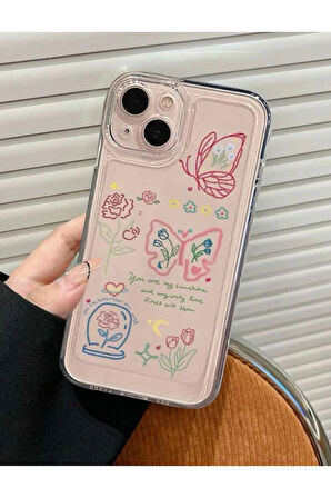 İPHONE 11 UYUMLU DESENLİ ŞEFFAF SİLİKON KILIF