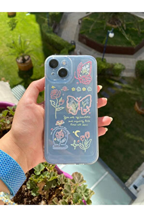 İPHONE 11 UYUMLU DESENLİ ŞEFFAF SİLİKON KILIF