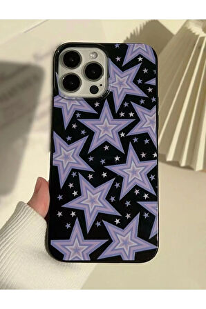 İPHONE 14 UYUMLU YILDIZ TEMALI SİLİKON KILIF