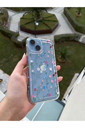 İPHONE 14 UYUMLU DESENLİ ŞEFFAF KILIF