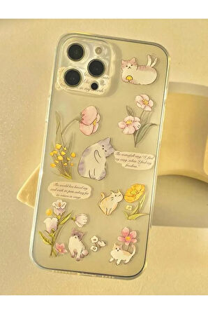 İPHONE 11 UYUMLU DESENLİ ŞEFFAF SİLİKON KILIF