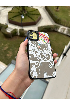 İPHONE 11 UYUMLU DESENLİ AYNALI KILIF