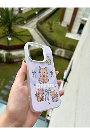İPHONE 15 PRO UYUMLU HOLOGRAMLI DESENLİ KILIF