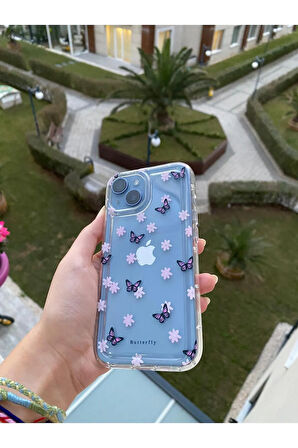 İPHONE 14 UYUMLU DESENLİ ŞEFFAF SİLİKON KILIF