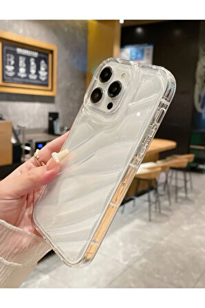 İPHONE 14 PRO MAX UYUMLU HAREKETLİ ŞEFFAF SİLİKON KILIF