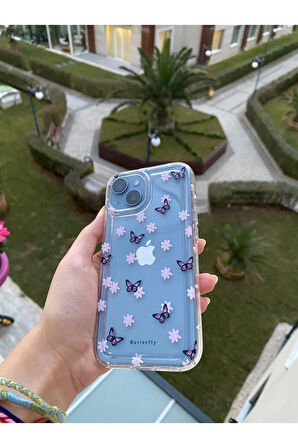 İPHONE 15 PRO  UYUMLU DESENLİ ŞEFFAF SİLİKON KILIF