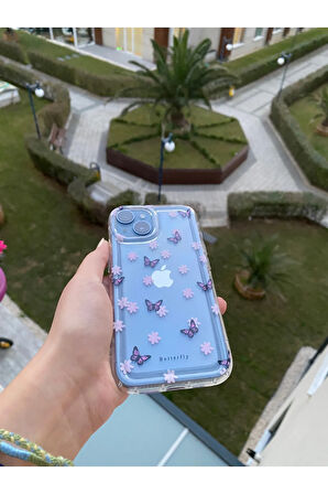 İPHONE 15 PRO  UYUMLU DESENLİ ŞEFFAF SİLİKON KILIF
