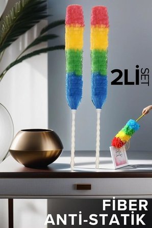 2 Li Set Fiber Toz Alma Püskülü California Design, 719657
