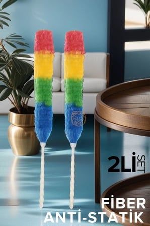 2 Li Set Fiber Toz Alma Püskülü California Design, 719657