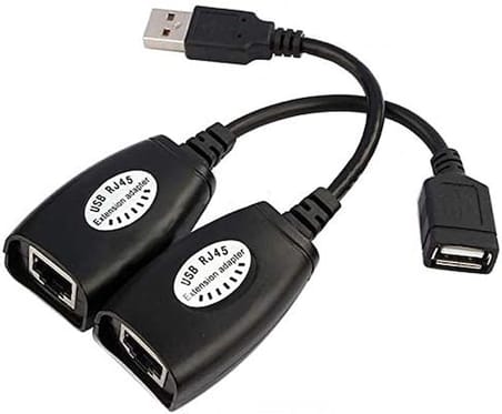 USB2.0 RJ45 Extender Uzatma Kablosu Cat5-Cat6 Uzatıcı