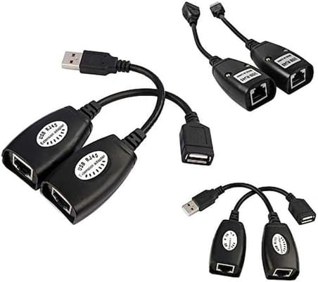 USB2.0 RJ45 Extender Uzatma Kablosu Cat5-Cat6 Uzatıcı
