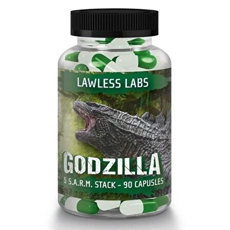 LAWLESS GODZILLA - 5 SARMS STACK 90 KAPSÜL - MK2866 - CARDARİNE - MK677 - LİGANDROL - RAD140