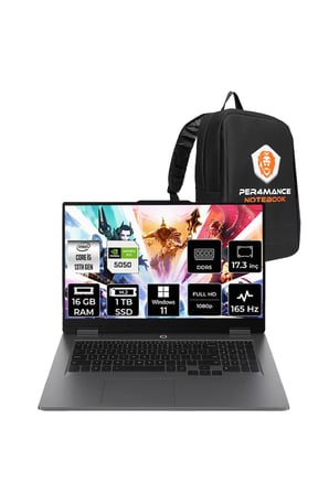 LOQ 17IRX10 i5 13450HX 16GB 1TB SSD RTX5050/8GB 115W 17.3" FHD 165Hz W11H Gaming Laptop