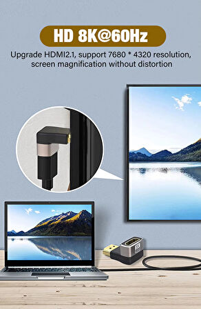 Anunnaki 90 Derece HDMI Çevirici Dönüştürücü 8K