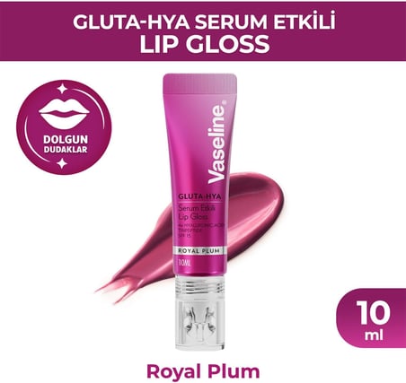 Vaseline Gluta Hya Serum Etkili Lip Gloss Royal Plum