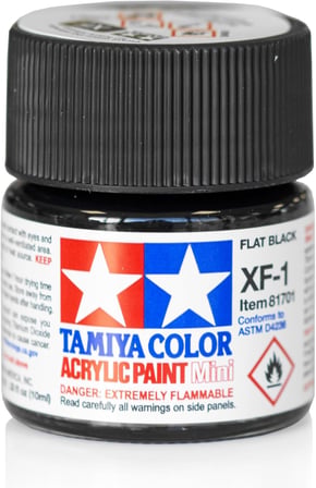 Xf-1 Flat Black Mat Akrilik Boya (10 Ml)