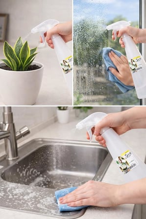 Sprey Şişesi, 400 ml, Çok Amaçlı Kullanım, Bitki Sulama ve Cam Temizleme için