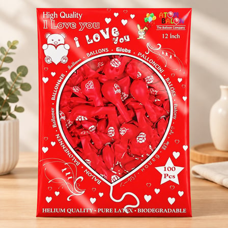 I Love You Seni Seviyorum Balon 100'lü