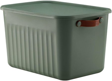 1 Adet Düzenleyici Kapaklı Kutu, Dekoratif Saklama Kutusu, Organizer (35cm*25cm*22cm) YEŞİL 15 LİTRE