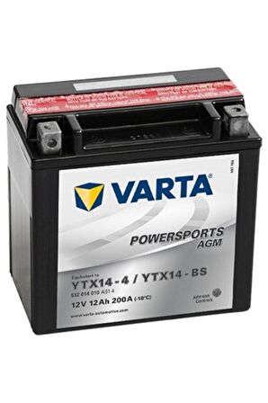 VARTA Ytx14-4/ytx14-bs Motorsiklet ve MERCEDES BENZ Besleme Aküsü