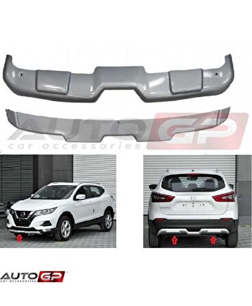 Nissan qashqai difüzör ön arka tampon koruma 2018 2019 2020