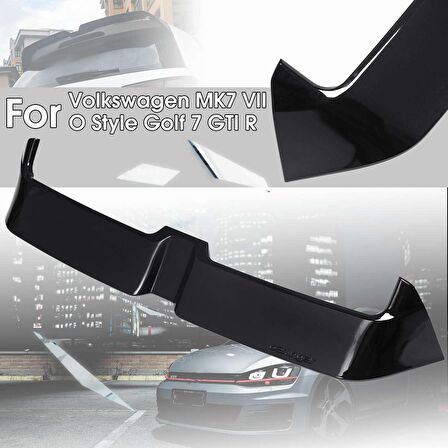 Vw Golf 7 7,5 bagaj üstü spoiler oettinger pianoblack boyalı 2012+