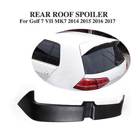 Vw Golf 7 7,5 bagaj üstü spoiler oettinger pianoblack boyalı 2012+