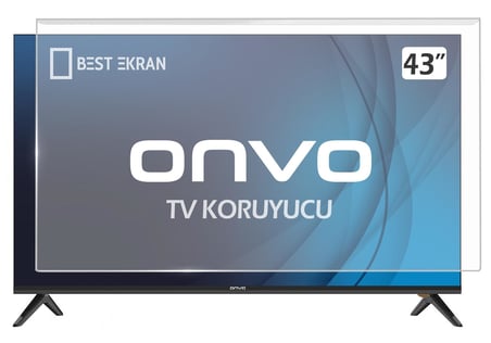 Onvo 43OVF9000F Tv Ekran Koruyucu - Onvo 43" inç Ekran Koruyucu Paneli