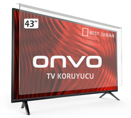 Onvo 43OVF9000F Tv Ekran Koruyucu - Onvo 43" inç Ekran Koruyucu Paneli