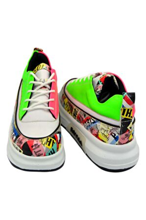 Kadın Çok Renkli Sneakers Ayakkabı