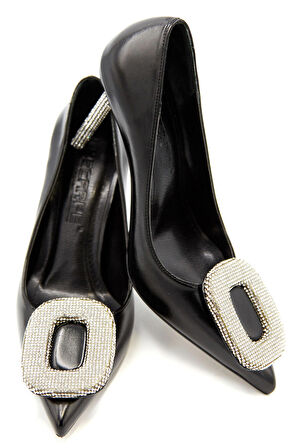 Kadın Taş Toka Detaylı Stiletto