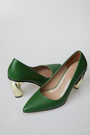 Kadın Gold Topuklu Tasarım  Stiletto