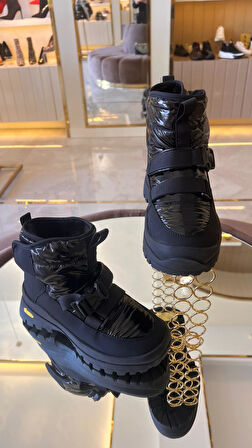 İthal Paraşüt Kumaş Kadın Cırtlı İçi Tüylü Kar Botu