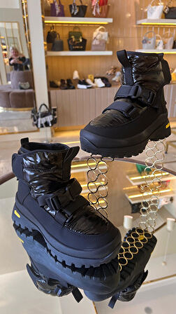 İthal Paraşüt Kumaş Kadın Cırtlı İçi Tüylü Kar Botu