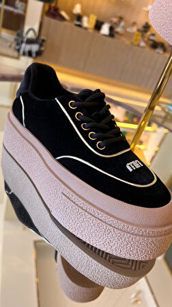 İthal Mui Kadın Kadife Casuel Ayakkabı