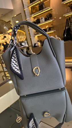 İthal Yumuşak Deri Gold Tokalı Kadın Çanta