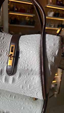 İthal  Timsah Derisi  Uzun Askılı Kadın Çanta