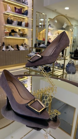 Duygushoesbag Hakiki Deri Kadın Topuklu Ayakkabı