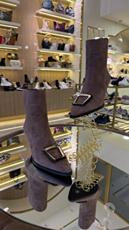 Duygushoesbag Kadın Hakiki Deri Bot