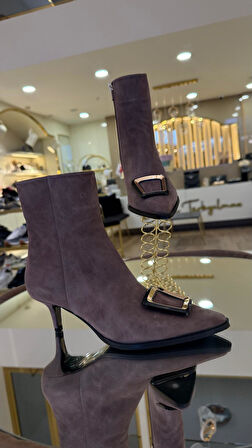 Duygushoesbag Kadın Hakiki Deri Bot