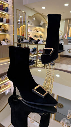 Duygushoesbag Kadın Hakiki Deri Bot