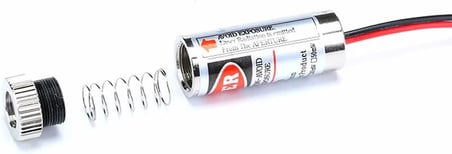 5mW 650nm Kırmızı Çizgi Lazer Modül Lens ile Odak Ayarlı 12mm Çap