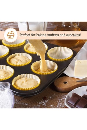 12'li Muffin Kalıbı Yapışmaz Kek ve Cupcake Kalıbı Fırın Tepsisi ev yapımı muffin kalıbı metal muffin kalıbı kek kalıbı