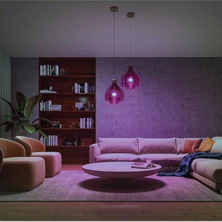 Philips HueWCA 9-75W Renkli Akıllı Ampul 2'li Ekopaket E27 Bluetooth Özellikli - 25.000 Saat Ampul Kullanım Ömrü