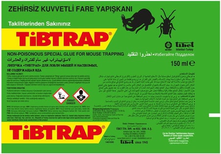Tibtrab 1203401 Fare Yapışkanı, Kuvvetli ve Zehirsiz